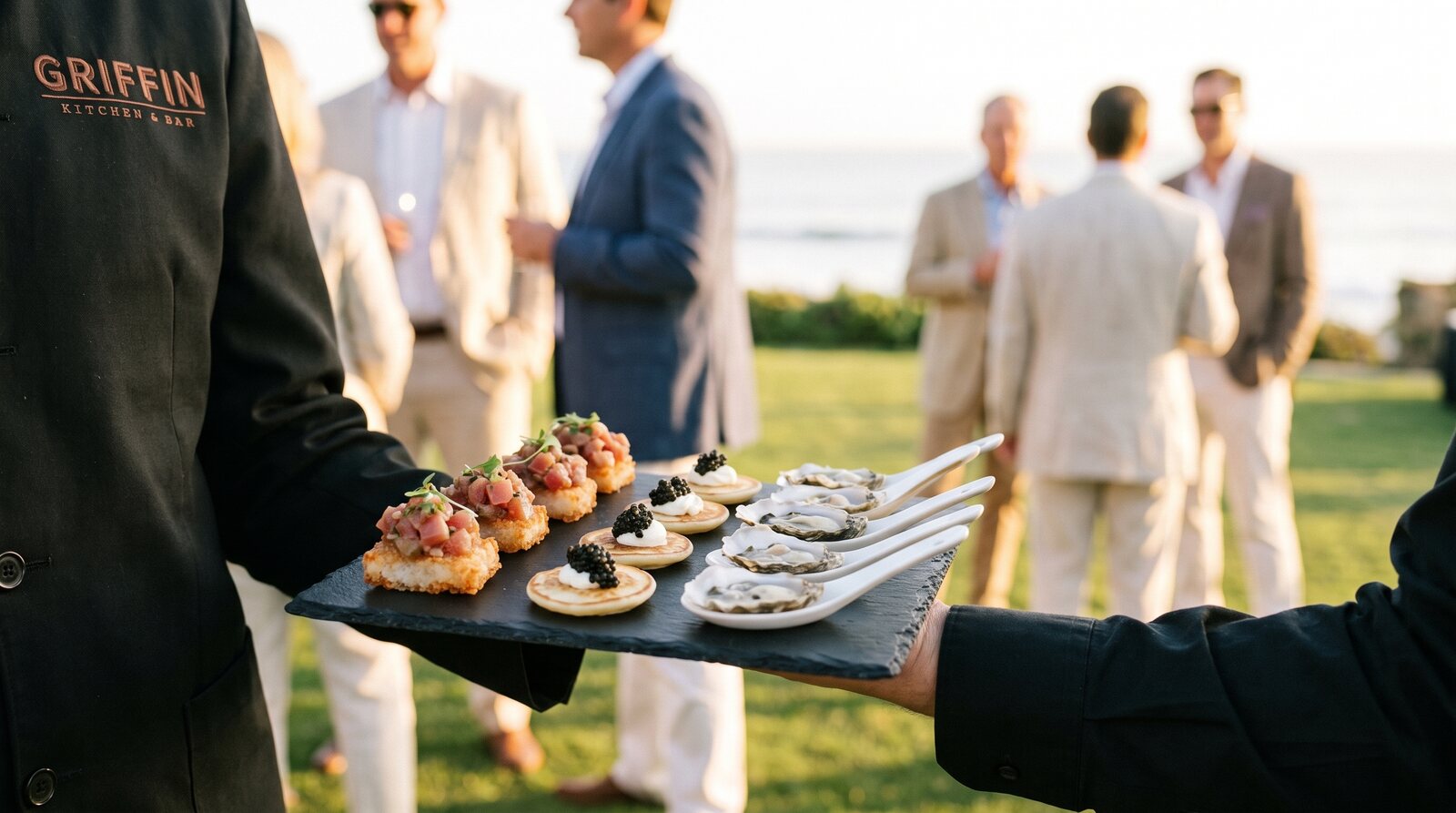 Caviar and tartare tray